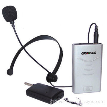 VHF Wireless Headset Microphone, Belt Transmitter, High Quality